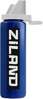 Hybrid Water Bottle Set- (8 x 1 Litre Bottles 1 x Carrier)(Blue/White - Yellow Carrier)