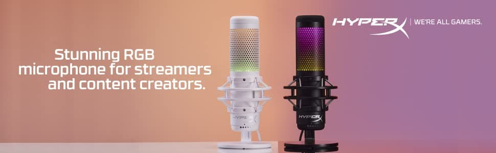 HyperX QuadCast S White, 519P0AA