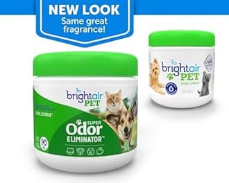 Bright Air Pet Odor Eliminator, Cool Citrus, 14 oz Jar, 6/Carton (BRI900258)