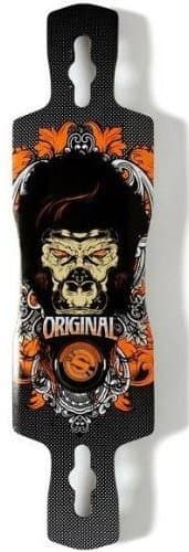 Original Freeride 38" Rocker Concave Longboard Skateboard Deck With Grip Tape
