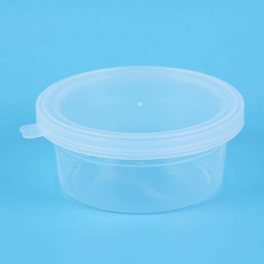 Lovstory 22 Pack Foam Ball Plastic Storage Containers with Lids for 20g Slime