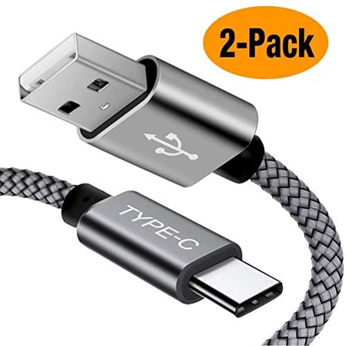 USB Type C Cable, AKEDRE 2Pack [6.6FT 3.3FT ] Nylon Braided High Speed USB C Data & Charging Cable for Samsung Galaxy S8, Nexus 6P 5X, Google Pixel, LG G5 V20, HTC 10 and More