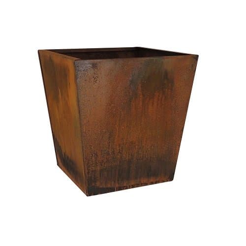 Nice Corten Tapered Square Planter – 20 inch