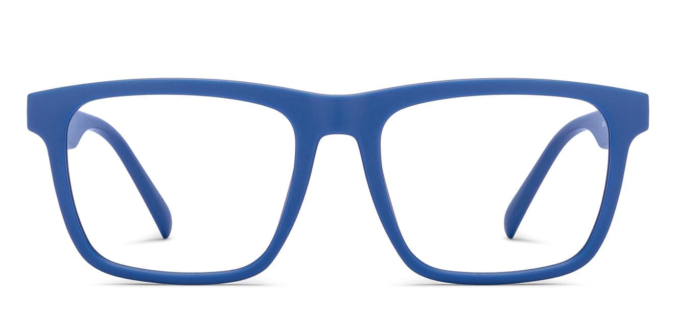 LENSKART BLU | Zero Power Blue Cut Computer Glasses | Anti Glare, Lightweight & Blocks Harmful Rays | UV Protection Specs | Full Rim Square | For Men & Women | Medium | LB E16218