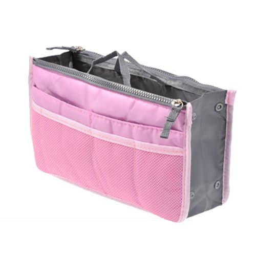 UINK [system bag-in-bag (unisex) 10 color] Easy storage bag in bag! Notebook and pen from necessities such as your wallet, mobile is also the perfect size! [Light Pink]