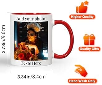 Custom Mug with Photo Personalized Coffee Mug with Picture Custom Coffee Mugs With Name 11oz Double Side Custom Mug Novelty Customized Gifts for Men and Women