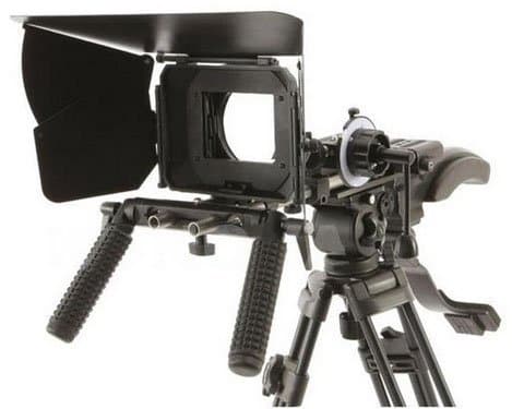 Proaim DSLR KIT-3 with Shoulder Mount Handles, Follow Focus & Mattebox Sunshade Kit for DSLR Videography with Carry Bag