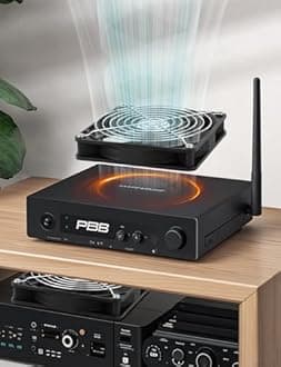 AmRunJe 140mm x 25mm USB Computer Fan with 3 Speed Degree 5v PC Cooling Fan for DVR Receiver PlayStation Xbox AV Cabinet