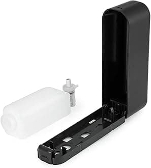 BATH GURU ABS Plastic Liquid Soap Dispenser for Bathroom, Kitchen, Shower Gel, Shampoo, Sanitizer, Pack of 4, 350 Ml, Slim Black