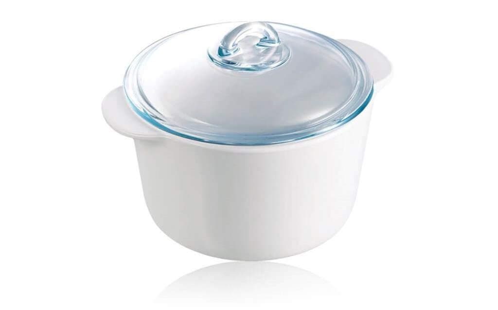 Pyroflam P23A000/5043 Casserole with Lid, 1.0L , White
