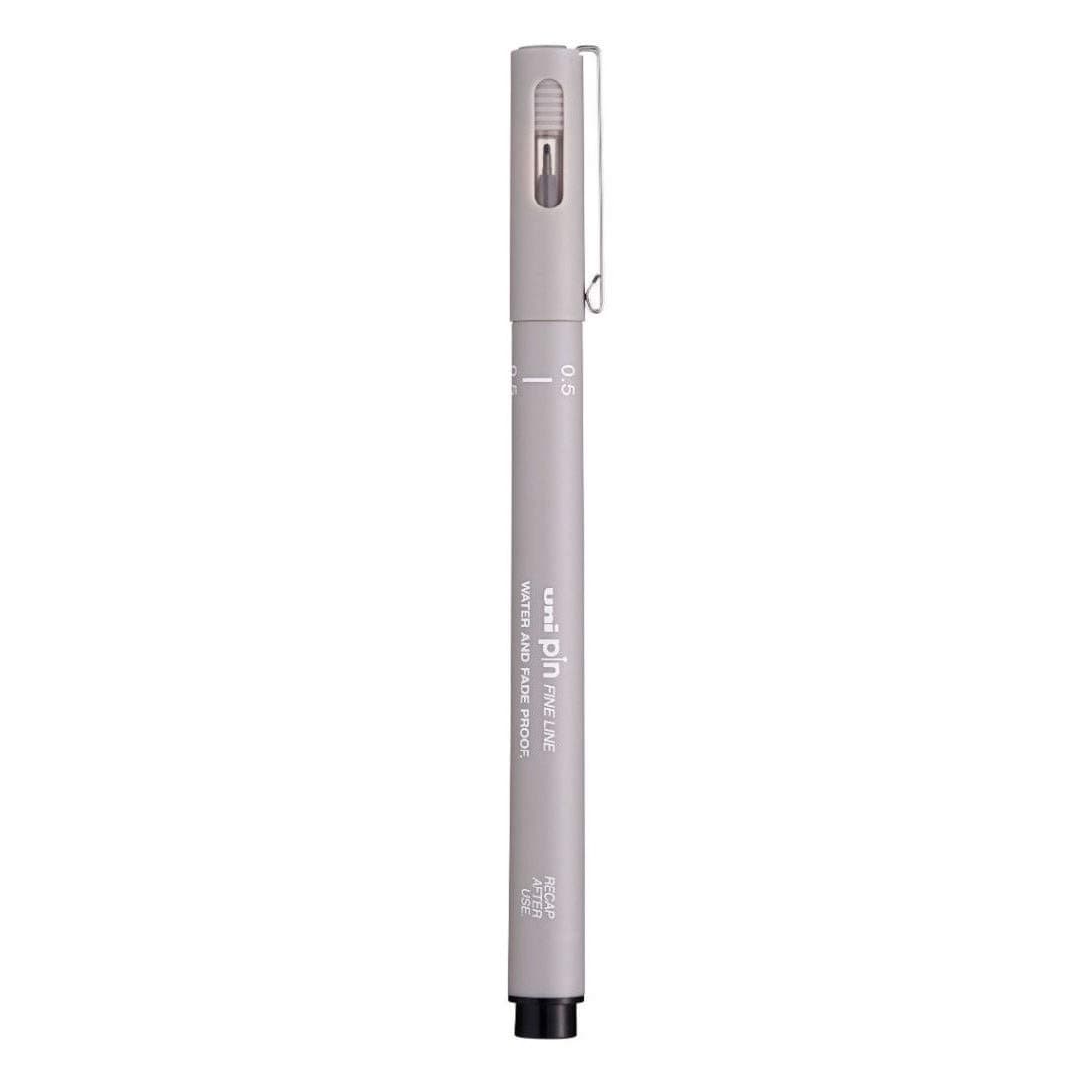 uni-ball PIN-200 0.5 mm Fineliner Drawing Pen, Light Grey Ink, Pack of 1