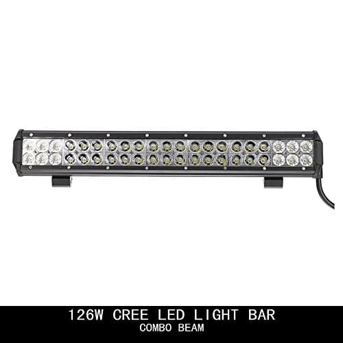 Topcarlight 126W LED Lights Bar Chips Flood Spot Combo Beam Off Road Truck 4wd SUV ATV Waterproof