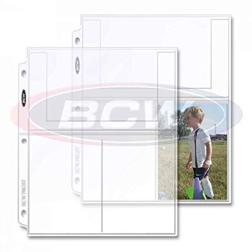 Pro 3-Pocket Page 20 (Twenty Pages) (4 X 6 Cards, Postcards or Photos), Clear