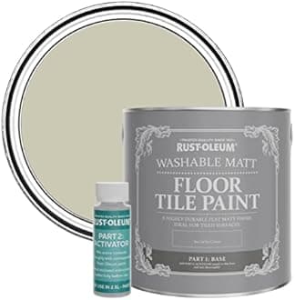 Rust-Oleum Beige Washable Matt Floor Tile Paint - Half Light 2.5L