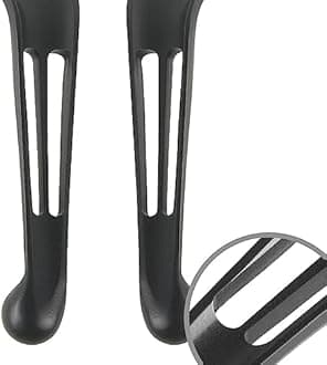 KiWAV Slotted Cut 10202B Ergonomic Hand Control Levers Black for Harley Davidson