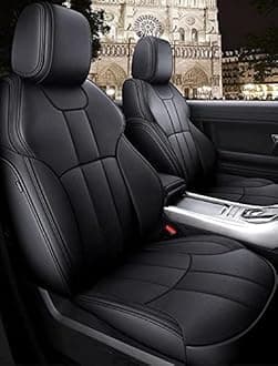 Pegasus Premium Customized PU Leather Car Seat Covers for Mahindra XUV 700-7 Seater (Black)(Set of Front & Rear Seat Cover Only)