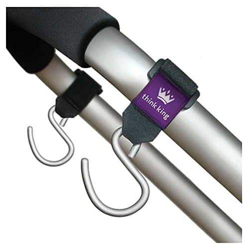 Think King Mighty Buggy Hook for Pram Wheelchair Rollator Walker (Pack of 2)