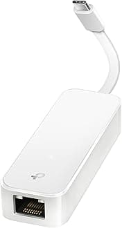 TP-Link USB C To Ethernet Adapter(UE300C), RJ45 To USB C [Thunderbolt 3/4 Compatible] Type-C Gigabit Ethernet LAN Network Adapter, Compatible With Apple MacBook Pro 2017-2023, MacBook Air, And More