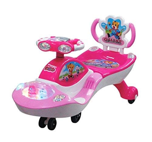 Her Home Galaxy - DX Twist and Swing Magic Car Ride On for Kids with Double Music and Lights for Boys and Girls (1 Year to 4 Years)