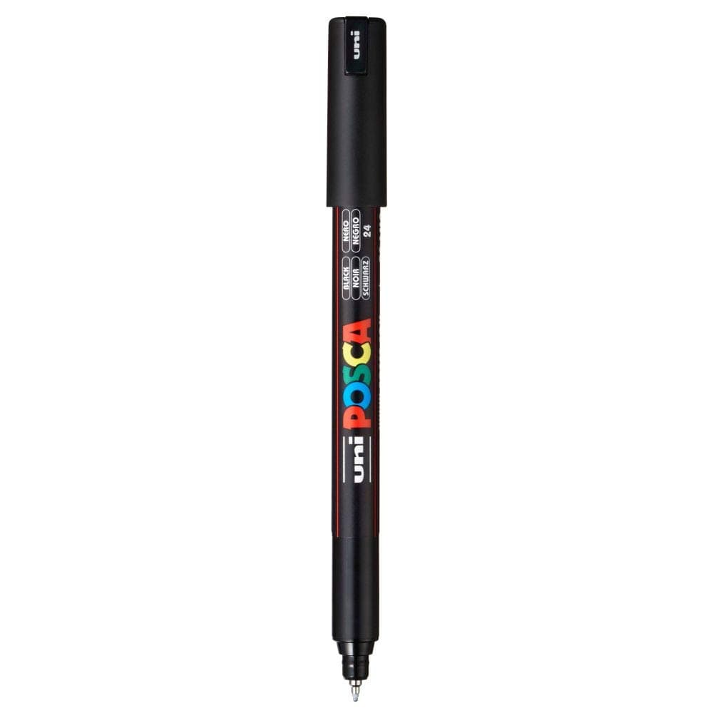 uni-ball Posca 1MR Markers (Black Ink, Pack of 1)
