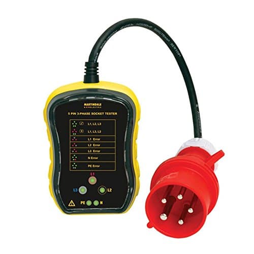 Martindale PC105/16 3 Phase Industrial Socket Tester, 16 A