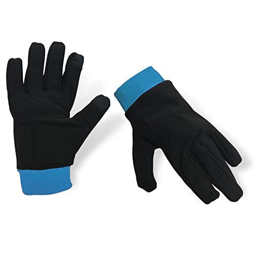 ColorFlow Skating Water-Resistant Ice Skating Gloves with Protective Padding, Touchscreen Fingertips, & Fleece Lining