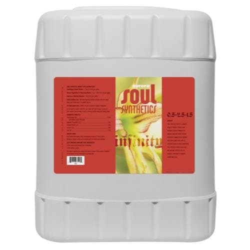 Soul Infinity, Liquid Fertilizer for Hydroponics and Soil, 0.5-2-1, 5 Gallon