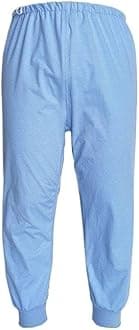 Waterproof Diaper Pants for The Elderly, Leak-Proof Long Pants, Washable Cotton, Adult Urine Pads,Paralyzed, Bedridden Men Women (Sky Blue,Large)