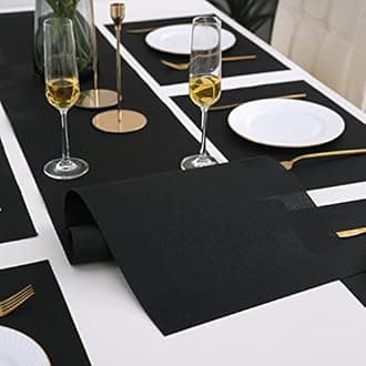 HOKIPO PVC Set of 6 Mats for Dining Table with Runner (AR3063)