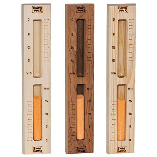 Aspen White Sauna Hourglass 15 Minutes Sand Timer