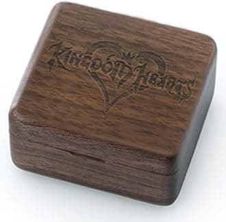Sinzyo Kingdom Hearts Music Box Vintage Musical Boxs Gift For Birthday Valentine's Day Christmas Day(Walnut Wooden Box)