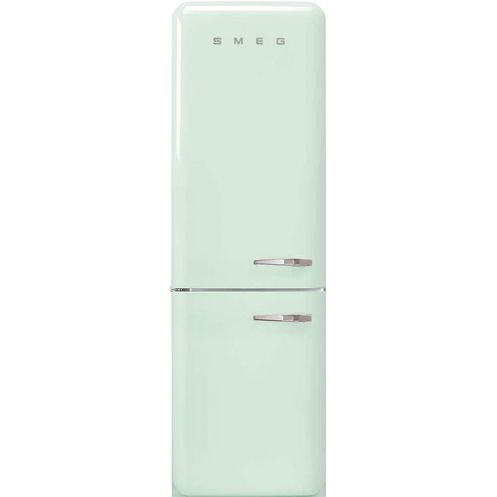 FAB32 Retro Refrigerator – 50s Style Fridge with Bottom Freezer, No-Frost, LED Display & Lighting, LifePlus Zone, Multi-Airflow – 12.2 cu ft – Pastel Green - Made in Italy