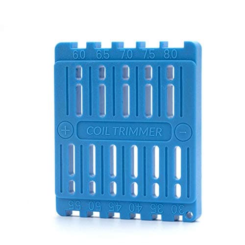 BMTD Coil Trimming Cutting Tool for Prebuilt Wire Coil Ruler Trimmer Building（Blue）