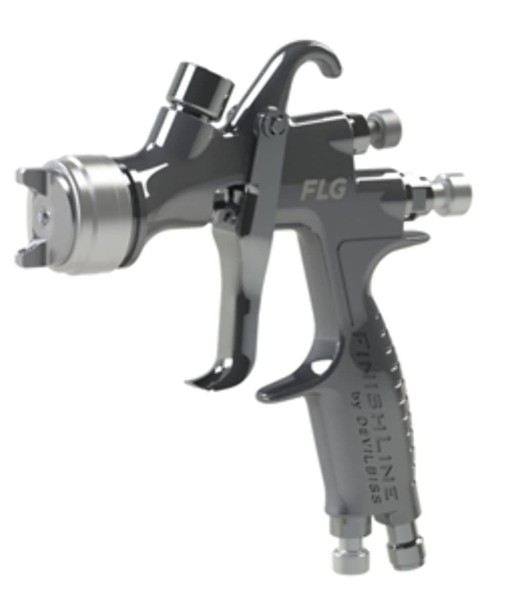 Itw Devilbiss 905165 Flg Gravity Hvlp 1.8 2.0 Nozzle Spray Gun With 560ml