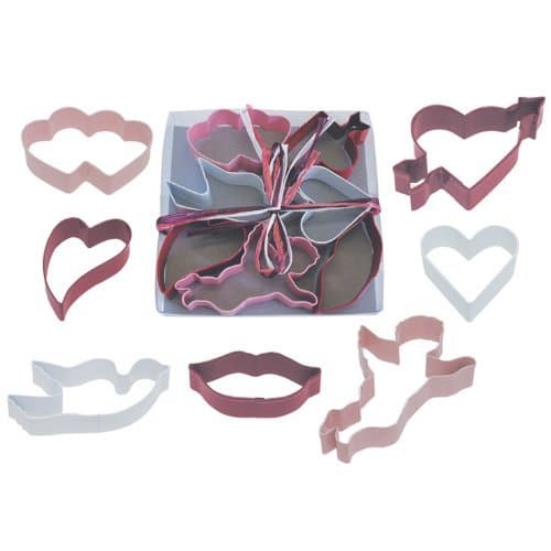 Valentine 7 Pc Tin Cookie Cutter Set L1839 by VALENTINES OTBP