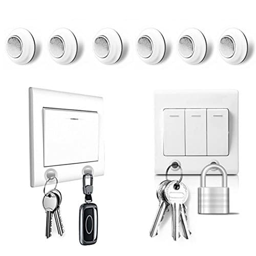 Magnetic Key Holder Easy Install Are So Strong To Hold Up 6 Packs Hooks Modern Chrome Wall Mount Rack