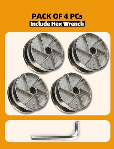 Replacement Heavy Duty Cam Wheel Locks 25mm Compatible with IKEA Part 115349 as Bed Frame Parts (4, 25mm)