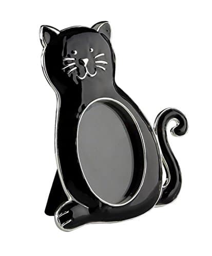 Photo Frame Black Cat Design, 4 1/8 inch