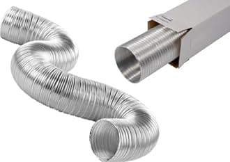 Aluminium Semi Rigid Flexible Duct Cooker Hood Kitchen Extractor Fans 4 5 6 inch (5 inch 3m)