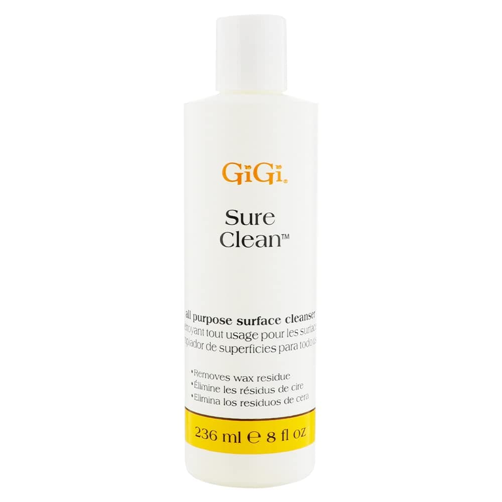 GIGI Sure Clean Wax Remover – All-Purpose Surface Cleaner for Wax Residue Removal, 8 fl oz