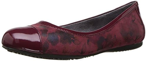SoftWalk Women's Napa Ballet Flat, Dark Red 5 M US