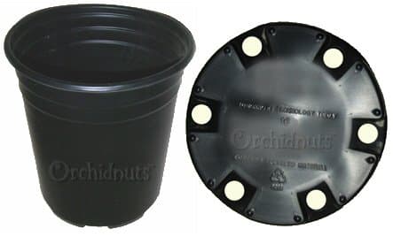 3 Gallon Orchid Flower Round Plastic Pot - 4 Pack