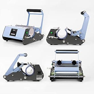 Craft Express 110 V Tumbler Heat Press Machine Blue Mug Press Machine for 30 OZ 20 OZ 16 OZ Straight Sublimation Blanks Skinny Tumbler 15 OZ 11 OZ Sublimation Ceramic Mugs Heat Transfer Print
