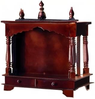 Kamdhenu art and craft Wood Home Temple, Brown, Temple, 20 x 11 x 24 inch Lx Wx H