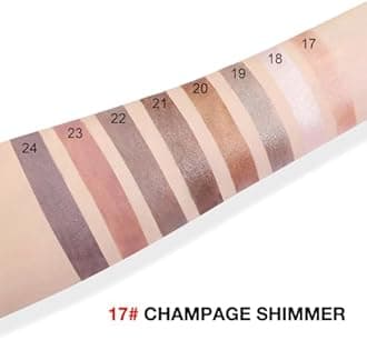 evpct Champagne Shimmer Cream Eye Shadow Brightener Sticks Set for Eyes, Champagne Shimmery Matte Pencil Eye shadow Applicator Stick Pen Palette Makeup Waterproof sombras en crema para ojos 17#