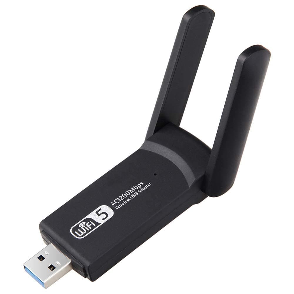 Wireless USB WiFi Adapter for PC, 1200Mbps Dual Band WiFi Dongle 2.4G/5G with USB 3.0, Wireless Network Adapter for Windows 11/10/8/7 and Mac OS X