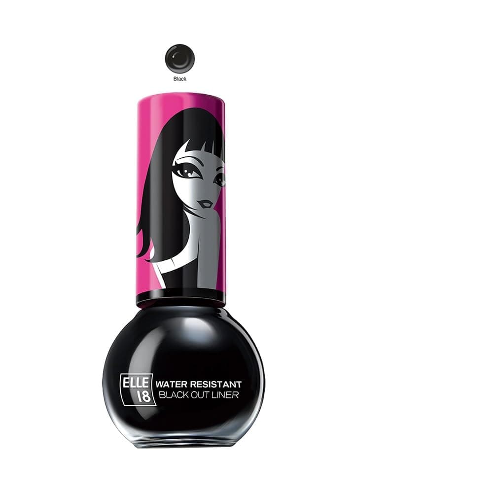 Elle 18 Water Resist BO Liner, 5ml (Black)