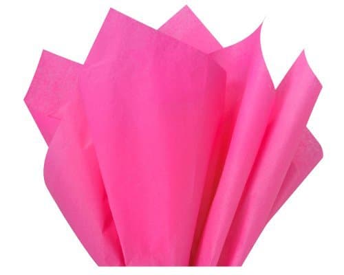 3A Featuretail Tissue Paper/Non Woven Fabric for Gift/Flowers Making and Bouquet Wrapping 24 Inch x 28 Inch (Rani Pink Tissue, 20 Sheets)