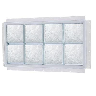 NAIL UP Ice Pattern Solid Glass Block Window