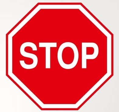 Generic PVC Sticker | Stop Sign - Waterproof, Multicolor, Warning Style